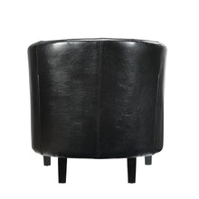 Load image into Gallery viewer, Chance Faux Leather Chair - Black