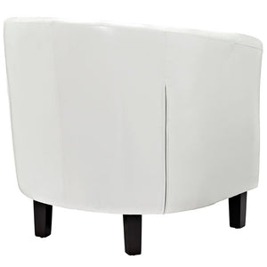 Chance Faux Leather Chair - White