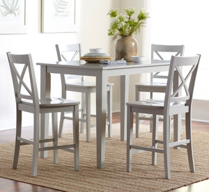 Delray Pub Height Table Set w/Chairs - Multiple Colors