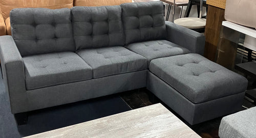 Basics Sectional - Fabric and Velvet