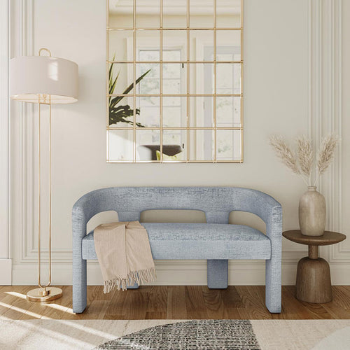 Ivy Upholstered Bench - Blue