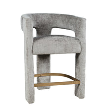 Load image into Gallery viewer, Ivy Upholstered Stool - Gray