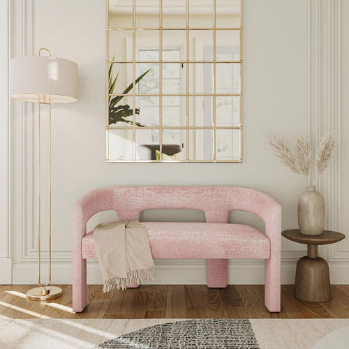 Ivy Upholstered Bench - Pink