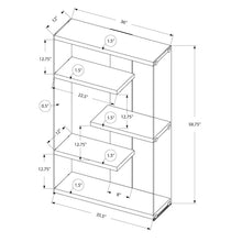 Load image into Gallery viewer, Dark Taupe Glass Bookcase