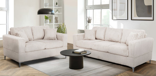 Vega Sofa/Loveseat - Natural
