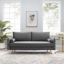 Load image into Gallery viewer, Naples Sofa - Velvet - Gray