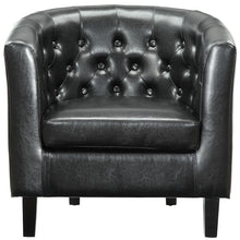 Load image into Gallery viewer, Chance Faux Leather Chair - Black