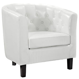 Chance Faux Leather Chair - White